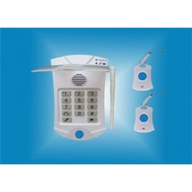 IDK Secure PAN-100 Transmetteur téléphonique d'alerte à personne + 2 boutons d'alerte