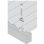 fixation tôle ondulée : 25 kits vis tirefond hexagonale 6x60mm zingué + plaquette ovale alu rondelles étanches pour tôle ondulée