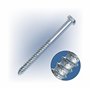fixation tôle ondulée : 25 kits vis tirefond hexagonale 6x60mm zingué + plaquette ovale alu rondelles étanches pour tôle ondulée