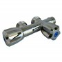 SOMATHERM FOR YOU, Robinet à clapet double sorties M1/2" pour machine à laver - Sorties M3/4" - Corps en laiton chromé - Install