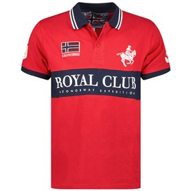 Geographical Norway kahorse men Polo Homme Classique - Polos Coton Manches Courtes Decontracte Col Bouton - Casual Shirt Tops Re