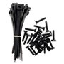 Lot de 25 colliers Noir 9x 180mm + 25 embases - Zenitech