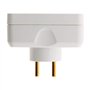 Triplite 1x16A + 2x 6A façade - Blanc