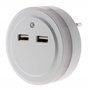 Veilleuse LED automatique avec 2 ports USB - Otio