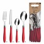 PRADEL ESSENTIEL - Ménagère 16 couverts de table pour 4 personnes - Réglisse - Acier inoxydable 18/0
