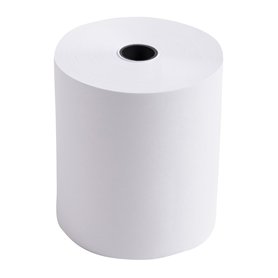 Exacompta - Réf. 7670120V - Carton de 50 bobines pour tickets de caisse - largeur 76 mm x diamètre 70 mm - mandrin 12 mm - 1 pli