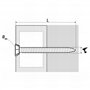 Vis béton tête fraisée 7.5 x 102 mm Boîte de 100