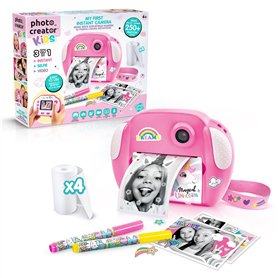 Photo Creator My First Instant Print Camera Appareil Photo numérique pour Enfants Rose Imprimante Thermique intégrée Plus de 250