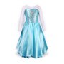 NICE SPORT Robe Princesse Reine des Neiges Frozen - Costume Enfant Fille - Princesse Elsa - Déguisement Haute Qualité - Bleu (14