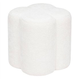 Atmosphera - Pouf LAVON Blanc 38x35x35cm