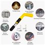 Rivet Gun Pistolet à clous en acier avec ronds 10 Pièces defense electrique cloueur Riveter pour Automobile, Chemin de Fer, Meub