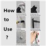 Rivet Gun Pistolet à clous en acier avec ronds 10 Pièces defense electrique cloueur Riveter pour Automobile, Chemin de Fer, Meub