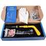 Rivet Gun Pistolet à clous en acier avec ronds 10 Pièces defense electrique cloueur Riveter pour Automobile, Chemin de Fer, Meub