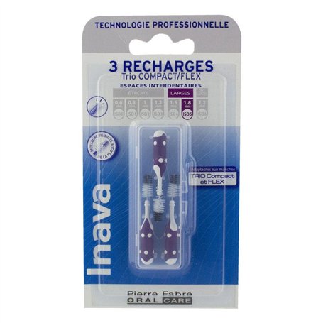 Inava Trio Brossettes 3 Recharges pour Trio Compact/Flex - ISO5 1