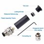 DRRI M8 6pin Un Codage Mâle Femelle Étanche Circulaire Capteur Connexion Rapide et Déconnexion Couping Connecteur Vis Type 2 Pcs