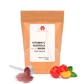 Masque Visage à l'Acérola Vitamine C Traitement Peel-Off Hydratant Anti-âge