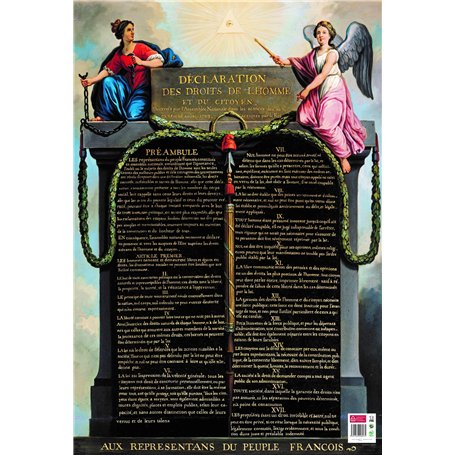 BOUCHUT Poster pédagogique "Droits de l'Homme" 52 x 76 cm