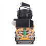 Commutateur de sélection, LA38-20X3 Commutateur rotatif 3 positions 2NO pour contacteur de démarrage électromagnétique, 220/380v