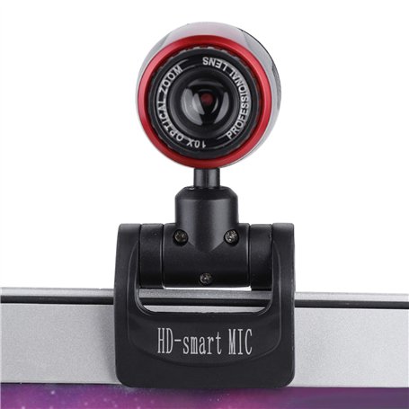 Webcam avec Microphone Plug and Play HD Caméra d'ordinateur pour PC