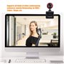 Webcam avec Microphone Plug and Play HD Caméra d'ordinateur pour PC, Caméra Web USB pour Les appels de vidéoconférence Streaming