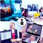 Webcam avec Microphone Plug and Play HD Caméra d'ordinateur pour PC, Caméra Web USB pour Les appels de vidéoconférence Streaming