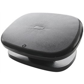 Unilux Chocolate Repose-pieds Ergonomique Fonctionnel Réglable en Hauteur et Inclinaison 42 x 32 x 10 cm Noir