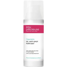 Eau Précieuse - Gel Anti-Bouton Purifiant Clearskin - Soin pour la peau 2-en-1 - Aide à réduire boutons et points noirs - Peaux