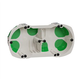 Schneider Electric IMT35000 Boîte double avec système étanche Ø 67 mm Vert