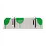 Schneider Electric IMT35000 Boîte double avec système étanche Ø 67 mm Vert