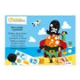 MY MANDARINE KC169C - Coffret créatif enfant - PATES A MODELER ET GOMMETTES - À partir de 2 ans - PIRATES