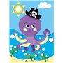 MY MANDARINE KC169C - Coffret créatif enfant - PATES A MODELER ET GOMMETTES - À partir de 2 ans - PIRATES