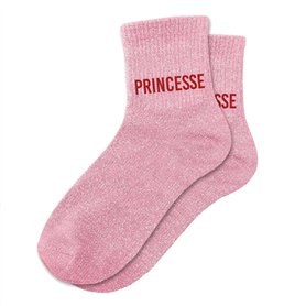 STC Chaussettes paillettes princesse rose
