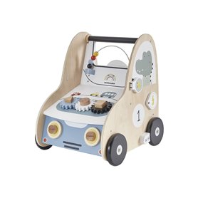 VERTBAUDETChariot de marche avec freins EN VOITURE SIMON en boismulticoloreTU