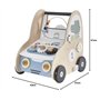 VERTBAUDETChariot de marche avec freins EN VOITURE SIMON en boismulticoloreTU