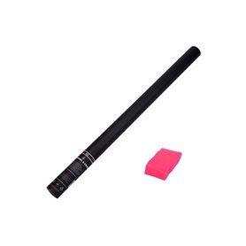 Lot de 12 - Canon à confettis papier uv rose pink ignifugés 80cm