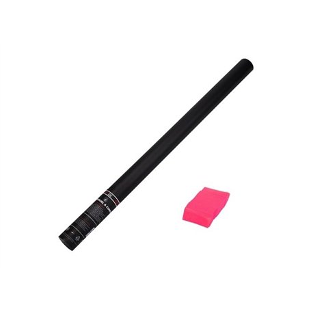 Lot de 12 - Canon à confettis papier uv rose pink ignifugés 80cm