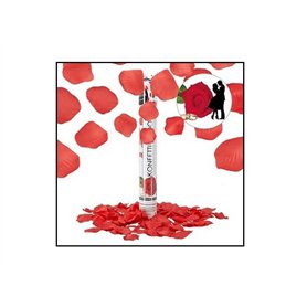 LP Divertissements Lot de 12 - Canon à confettis Papier pétales Rose Rouge 40cm