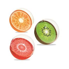 LP Divertissements Lot de 12 - Ballon Gonflable de Plage Beach Fashion Fruit Mix 46cm