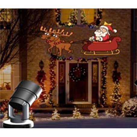 LP Divertissements Lot de 12 - Projecteur LED's 1 Image animée en Couleur Mix