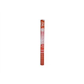 LP Divertissements Lot de 12 - Canon à confettis Papier Rouge 60cm