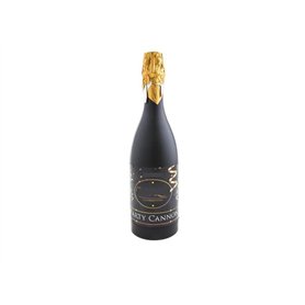 Lot de 6 - Canon à confettis bouteille de champagne 33cm
