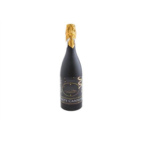 Lot de 6 - Canon à confettis bouteille de champagne 33cm