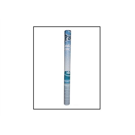 Lot de 6 - Canon à confettis papier métallisé argent 60cm