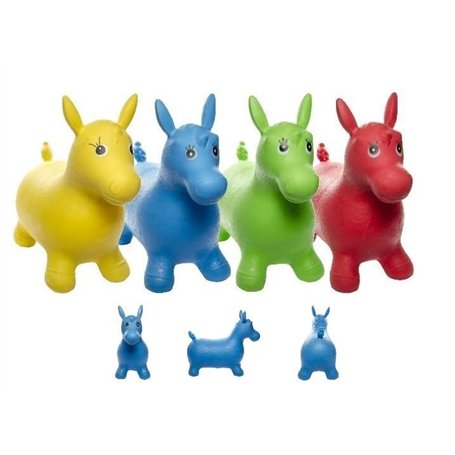 LP Divertissements Lot de 3 - Cheval Gonflable Sauteur New Mix 46cm