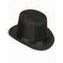 DEGUISE TOI - Chapeau Haut de Forme Noir rétro Adulte - Chapeau - Taille Unique - Noir - Accessoires pour déguisement - Polyeste