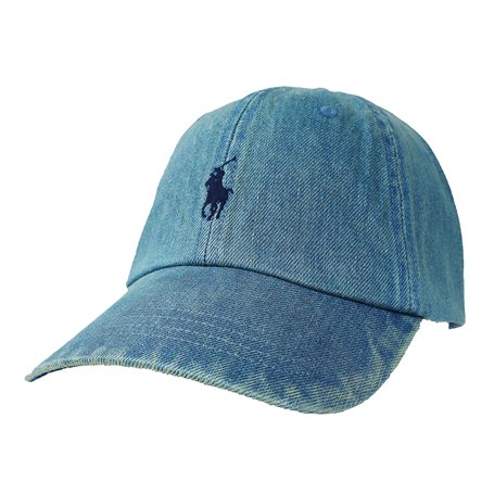 Ralph Lauren Classic Sport Casquette de baseball en denim Bleu délavé Taille unique