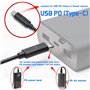 Eonvic Câble d'alimentation pour appareils photo Atomos Ninja V Zwo ASI refroidi PD USB 3.1 de type C vers prise d'alimentation 