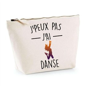 Trousse Danse J'peux Pas | Pochette Toilette Maquillage Idée Sac Cadeau