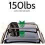 ZXHHXEB Voiture Toit Étagère,pour MG HS 2019-2024 Aluminium Croix Barres Balustrade Transporteur, Charger Transporteur, Voyage A