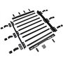 ZXHHXEB Voiture Toit Étagère,pour Suzuki Jimny JB64 JB74 2019-2023 Aluminium Croix Barres Balustrade Transporteur, Charger Trans